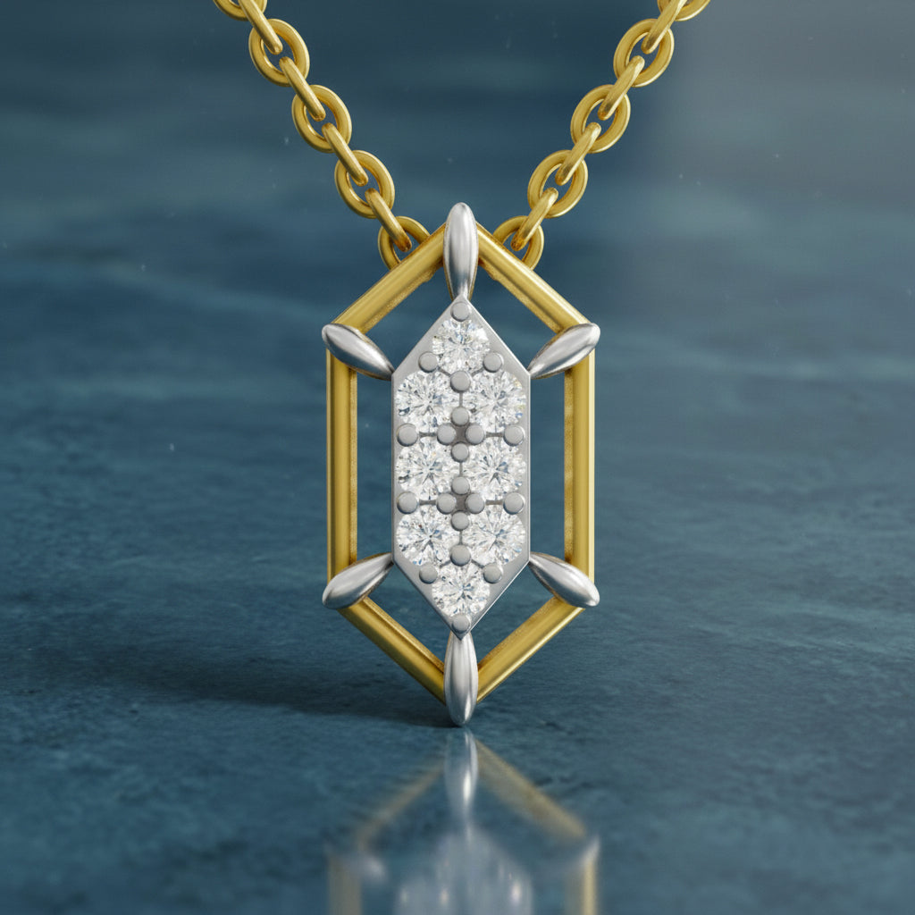 0.29 Carat Lab Grown Diamond Pendant in 14K