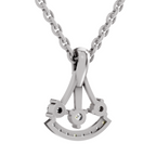 0.31 Carat Lab Grown Diamond Celestial Arc Pendant in 14K