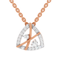 0.29 Carat Lab Grown Diamond Trinity Spark Pendant in 14K