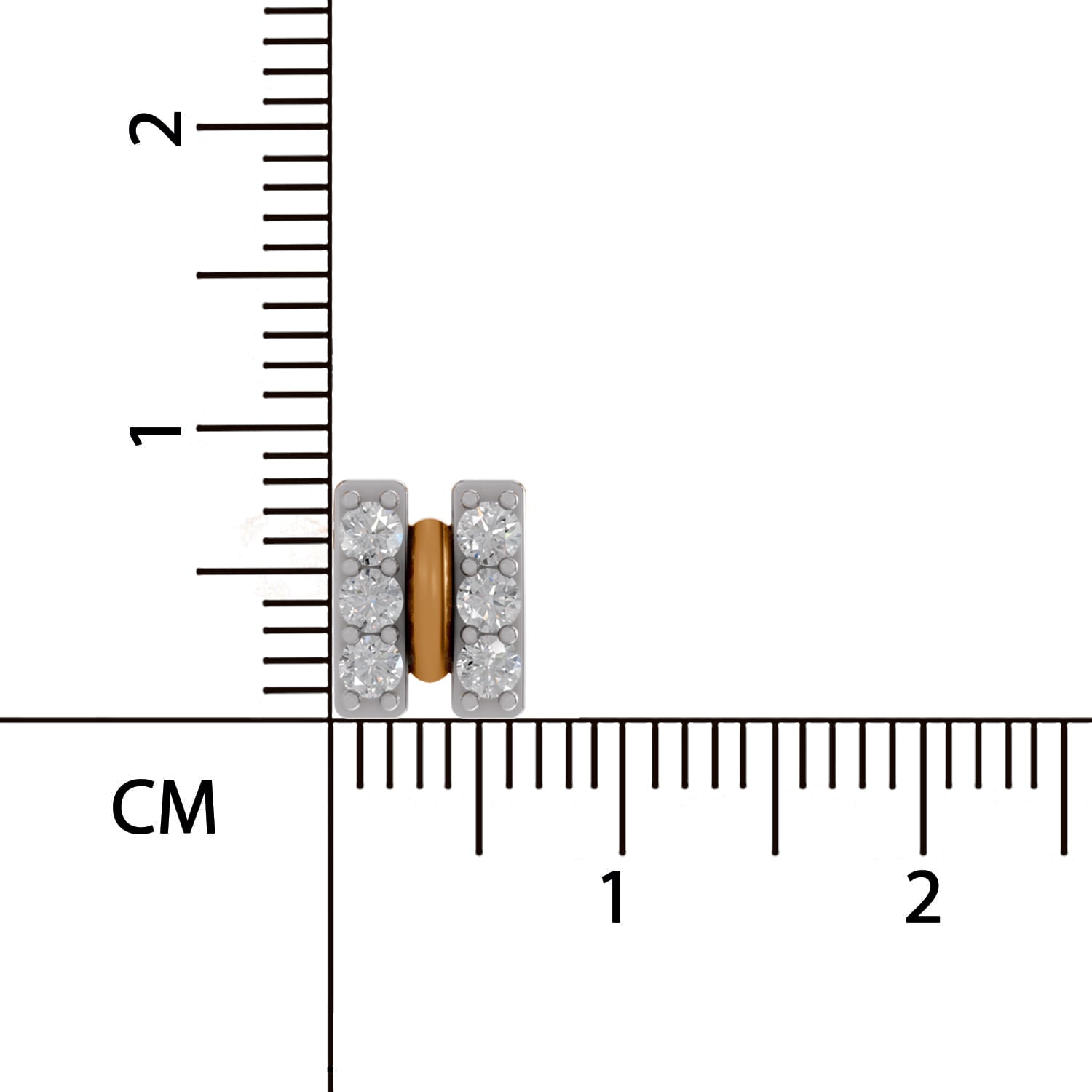0.23 Carat Twogether Pendant Lab Grown Diamond in 14K Gold