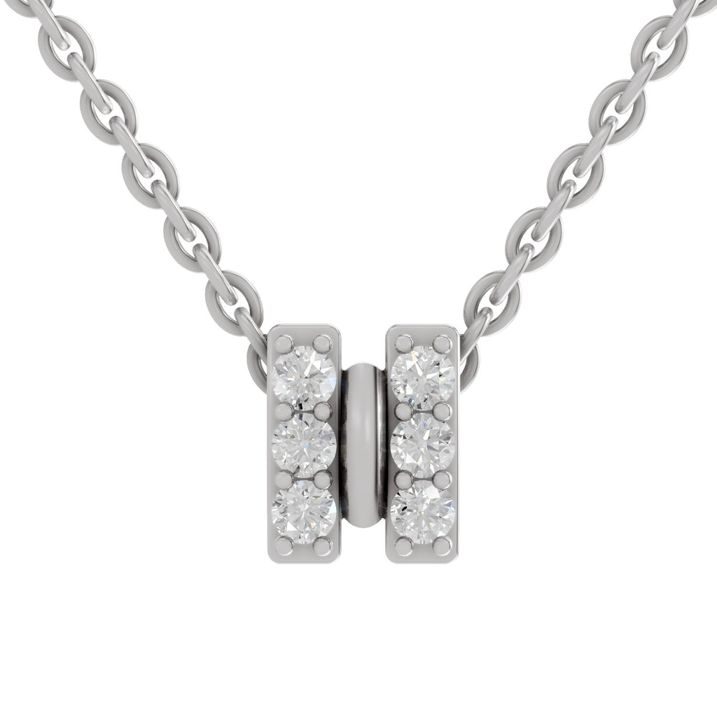 0.23 Carat Twogether Pendant Lab Grown Diamond in 14K Gold