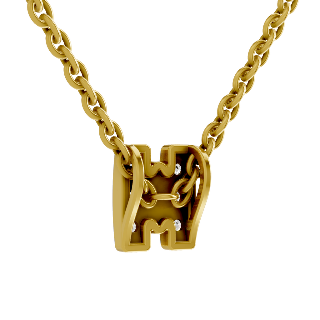 0.23 Carat Twogether Pendant Lab Grown Diamond in 14K Gold