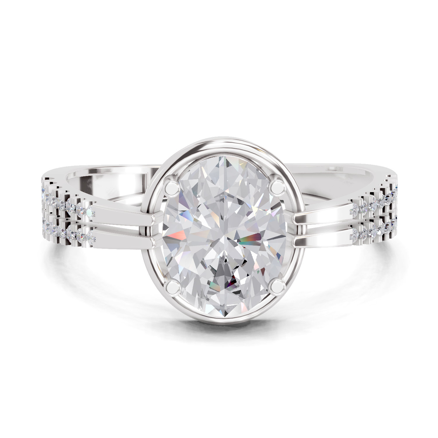 1.39 Carat Diamond Ring in 14K Gold