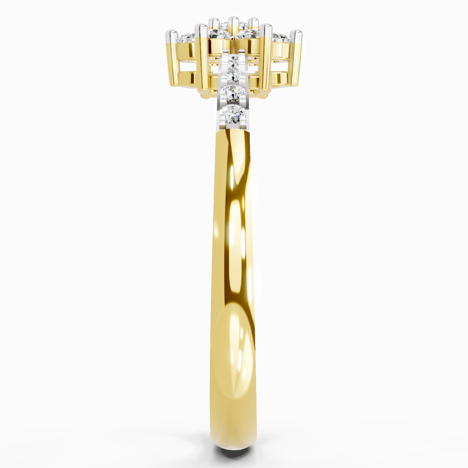 0.33 Ct Flower | 14K Yellow Gold