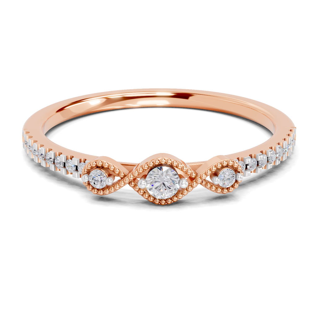 0.16 Carat Diamond Ring in 14K Gold