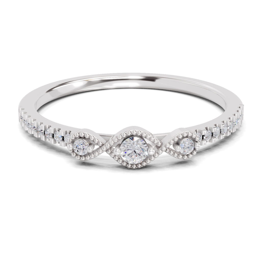 0.16 Carat Diamond Ring in 14K Gold