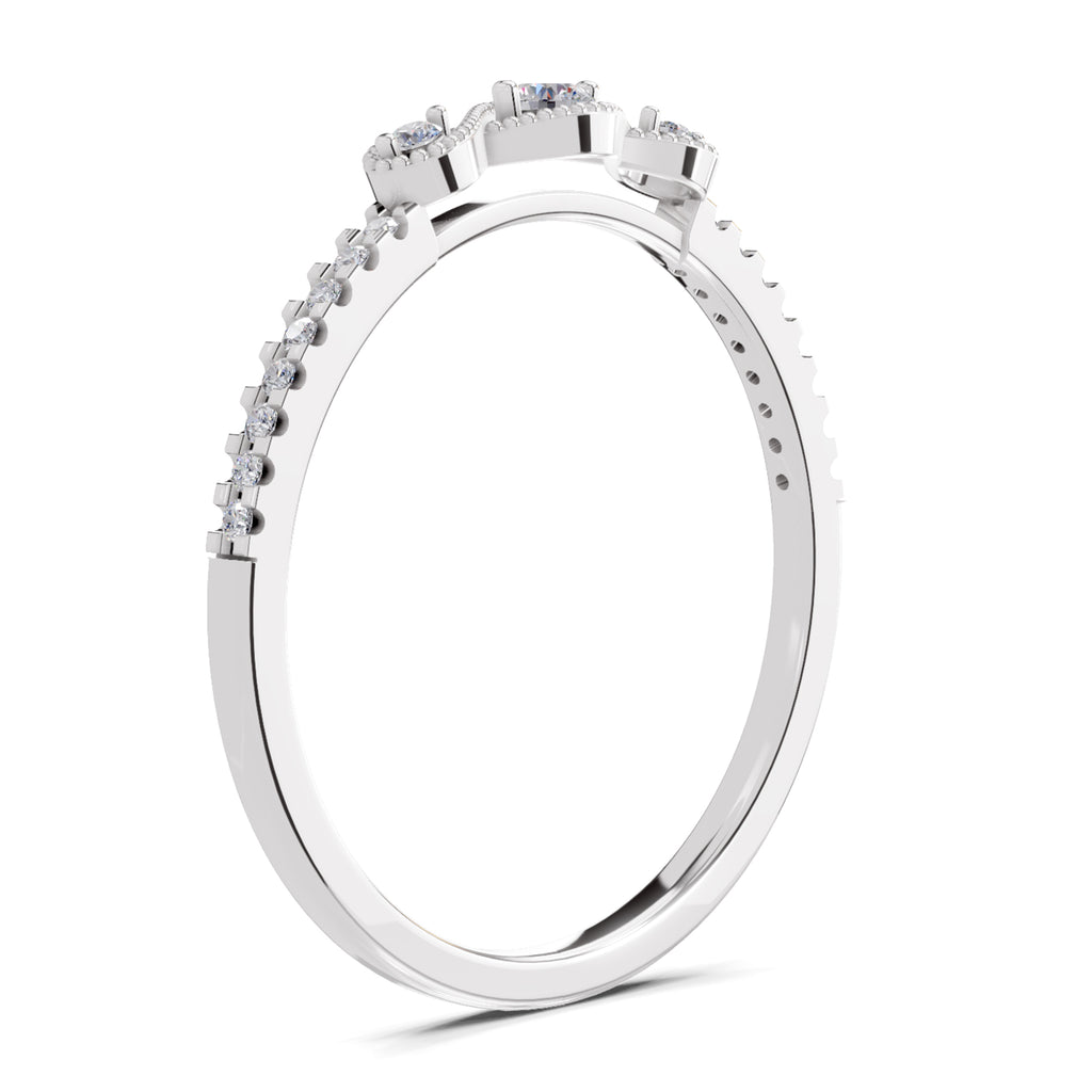 0.16 Carat Diamond Ring in 14K Gold