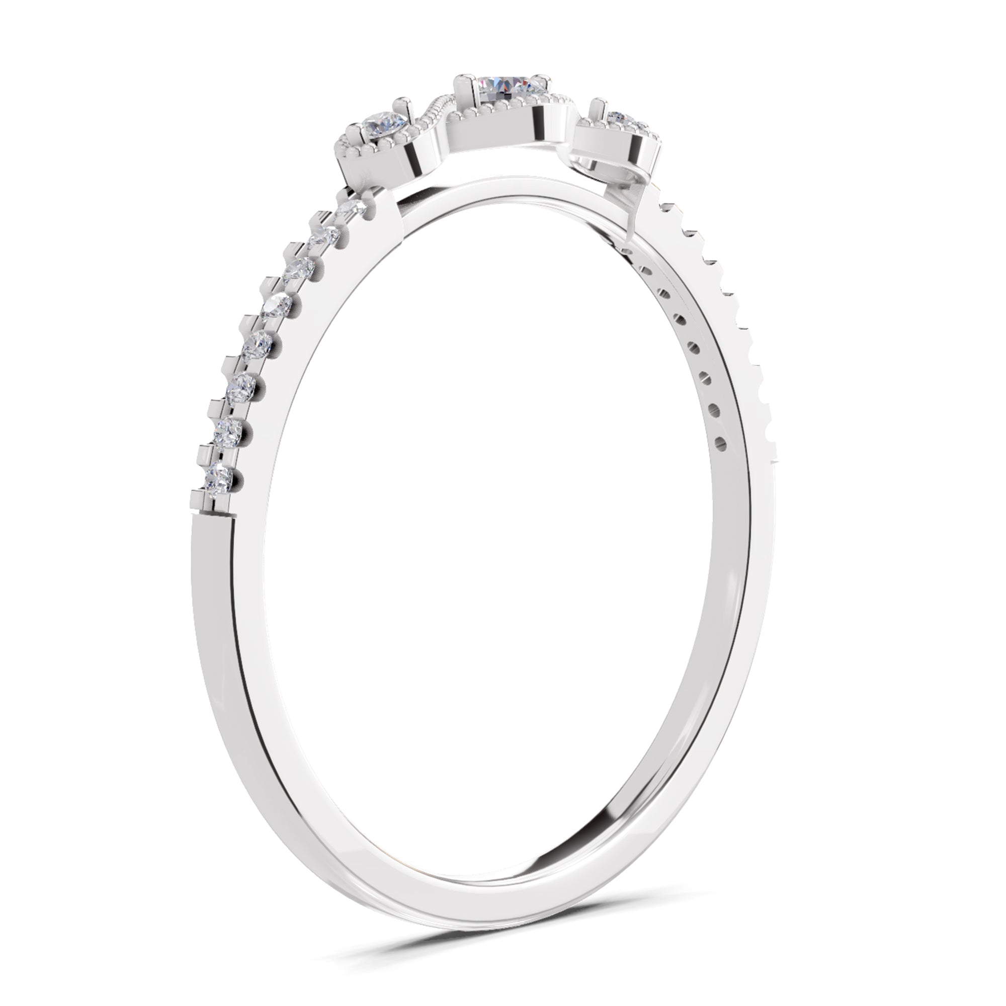 0.16 Carat Diamond Ring in 14K Gold