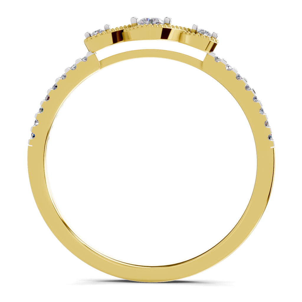0.16 Carat Diamond Ring in 14K Gold