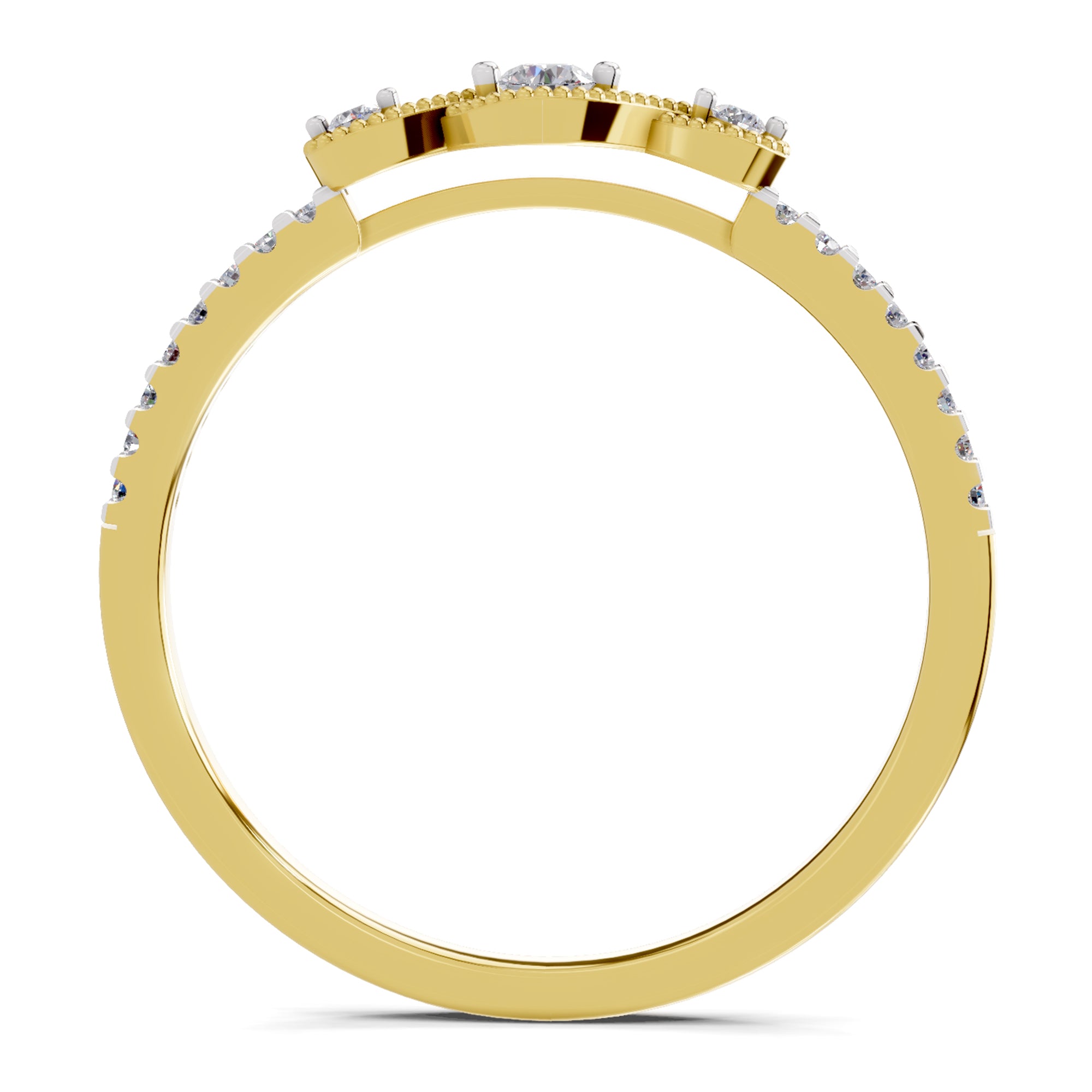 0.16 Carat Diamond Ring in 14K Gold
