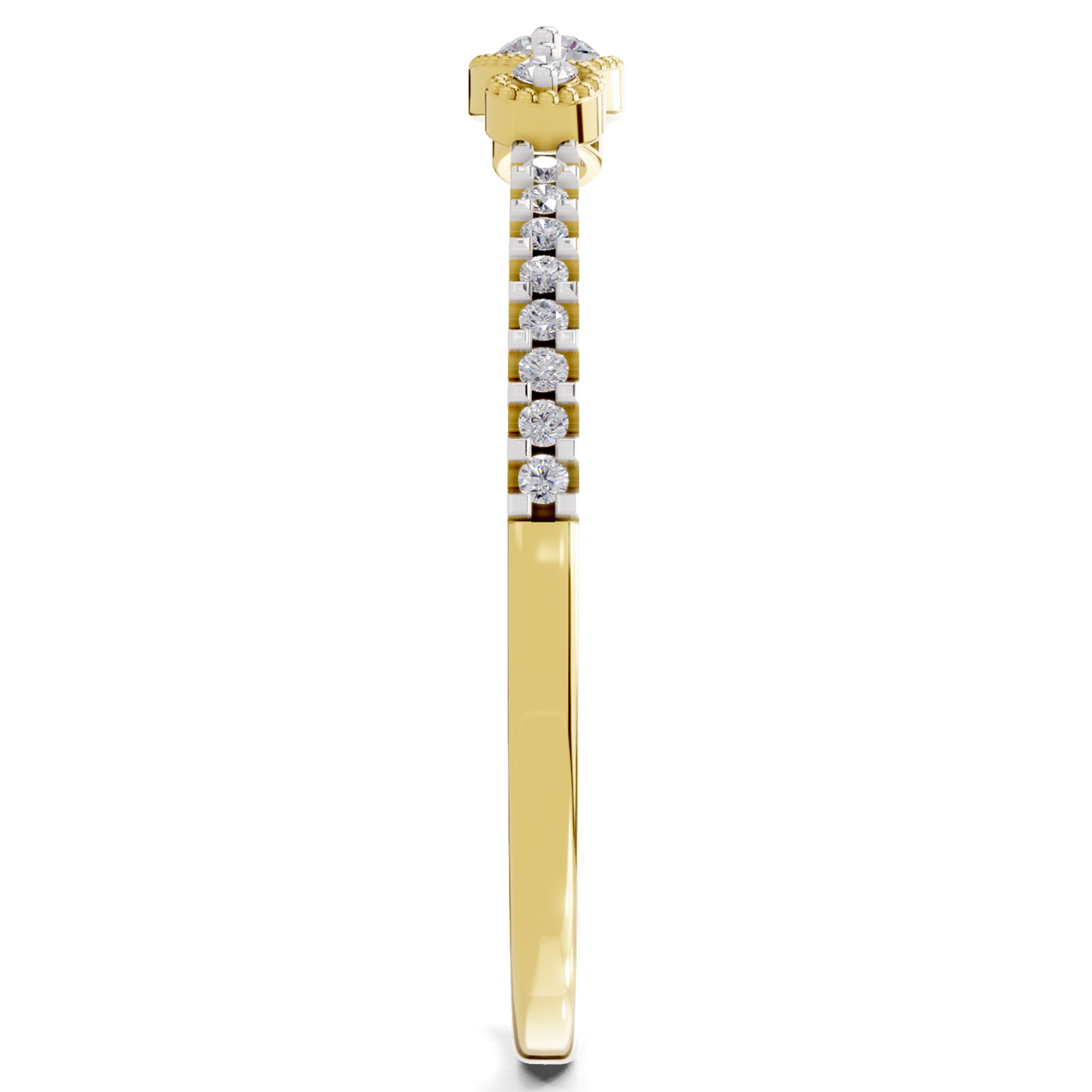 0.16 Carat Diamond Ring in 14K Gold