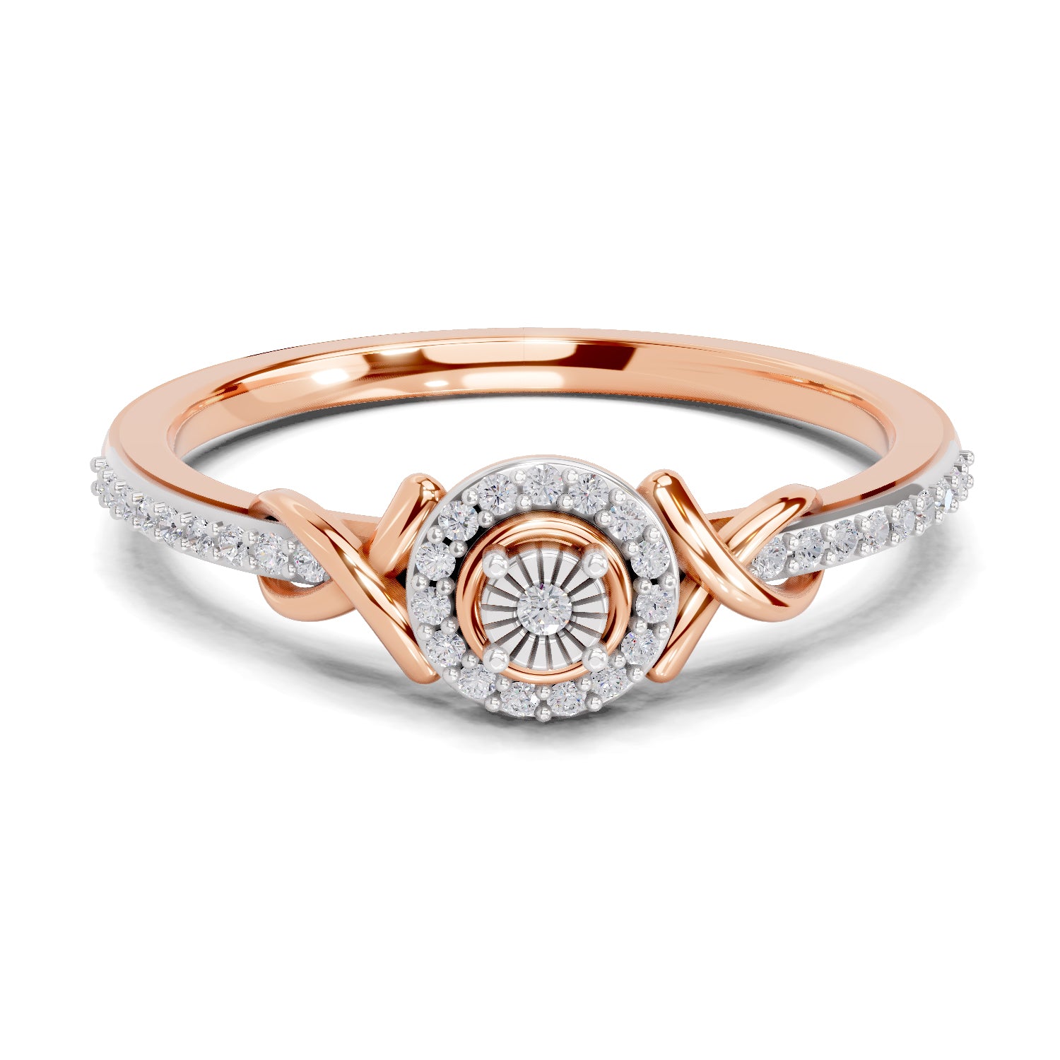 0.18 Carat Infinity Promise Engagement Ring | 14K Rose Gold