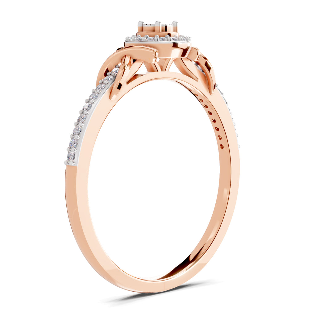 0.18 Carat Diamond Ring in 14K Gold