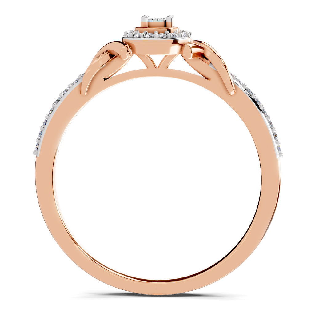 0.18 Carat Diamond Ring in 14K Gold