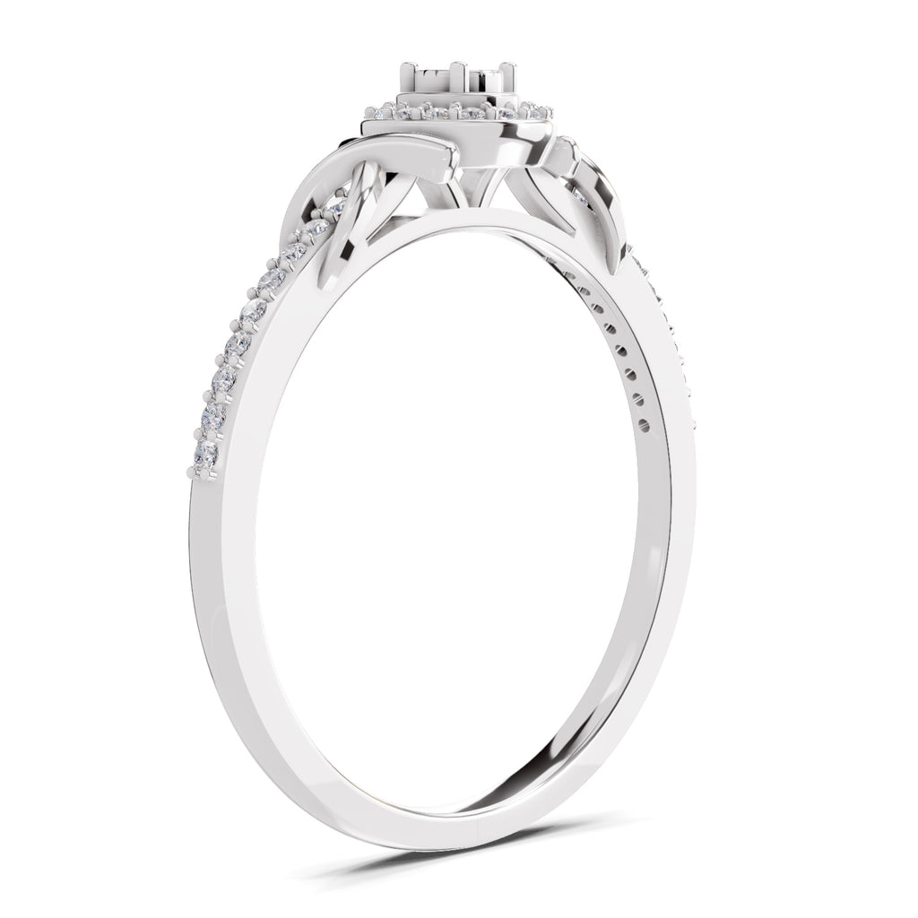 0.18 Carat Diamond Ring in 14K Gold