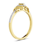 0.18 Carat Diamond Ring in 14K Gold
