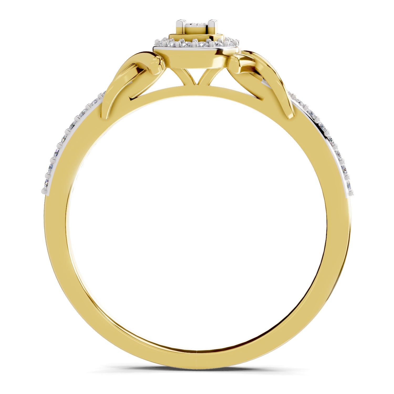 0.18 Carat Infinity Promise Engagement Ring | 14K Yellow Gold