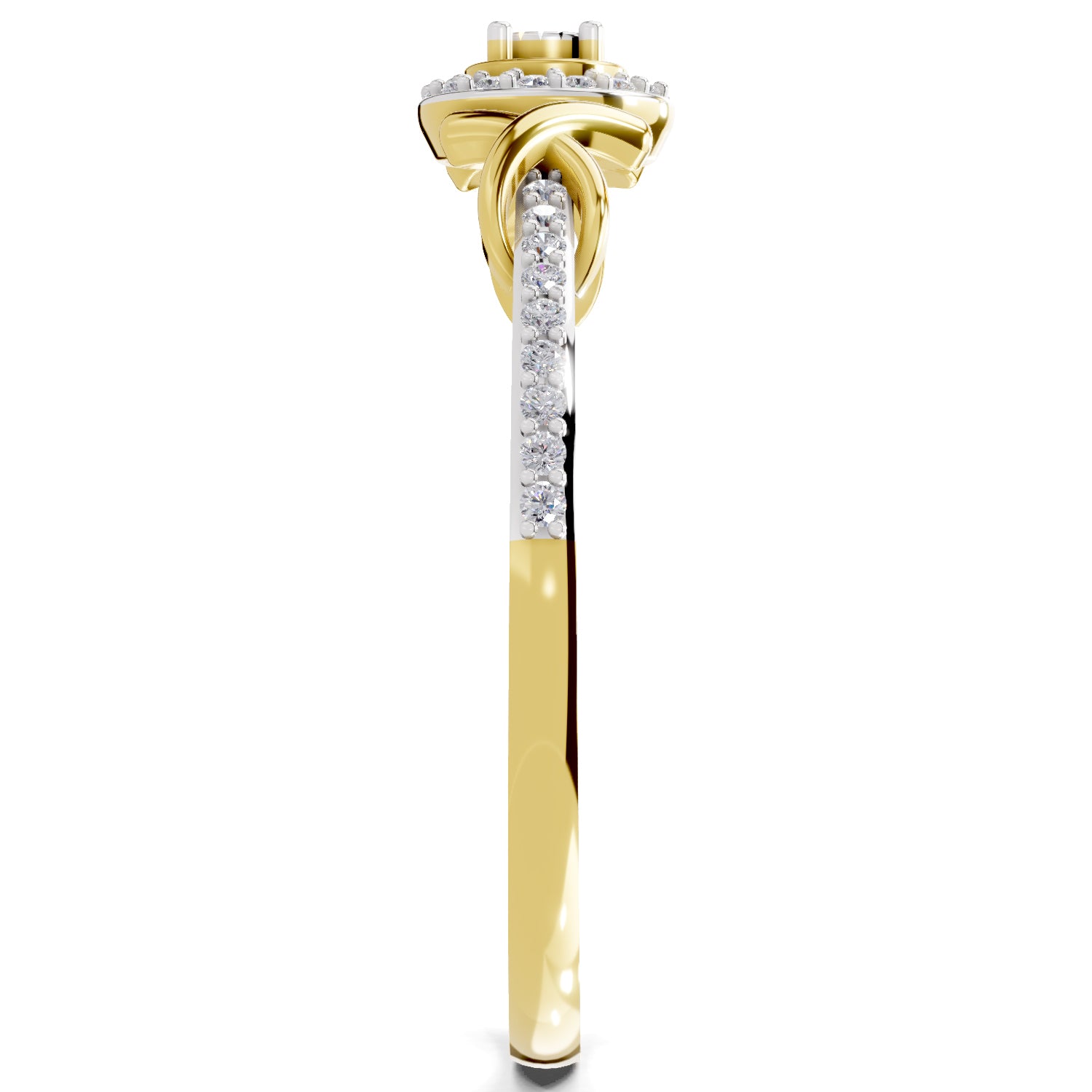 0.18 Carat Diamond Ring in 14K Gold