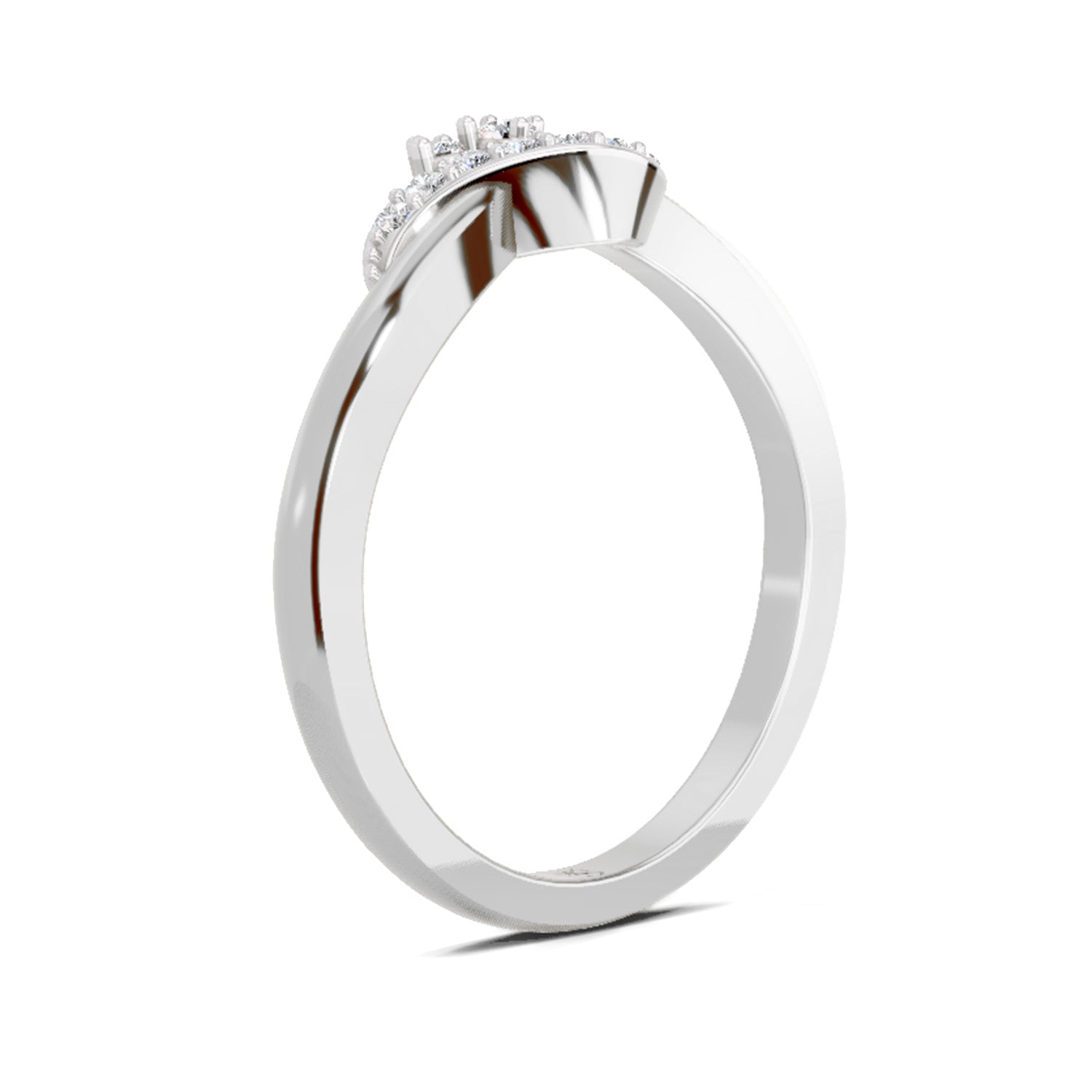 0.11 Ct Round Cluster  | 14K White Gold