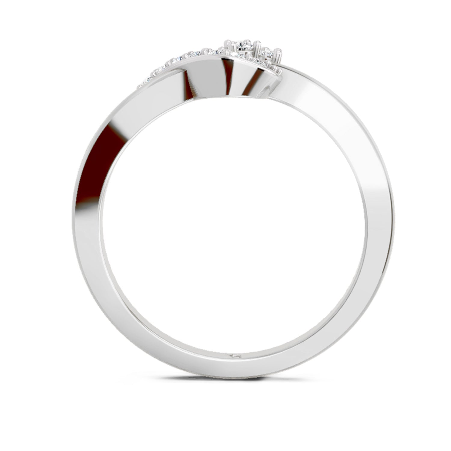0.11 Ct Round Cluster  | 14K White Gold