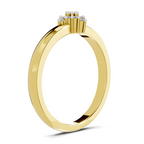 0.12 Carat Diamond Ring in 14K Gold