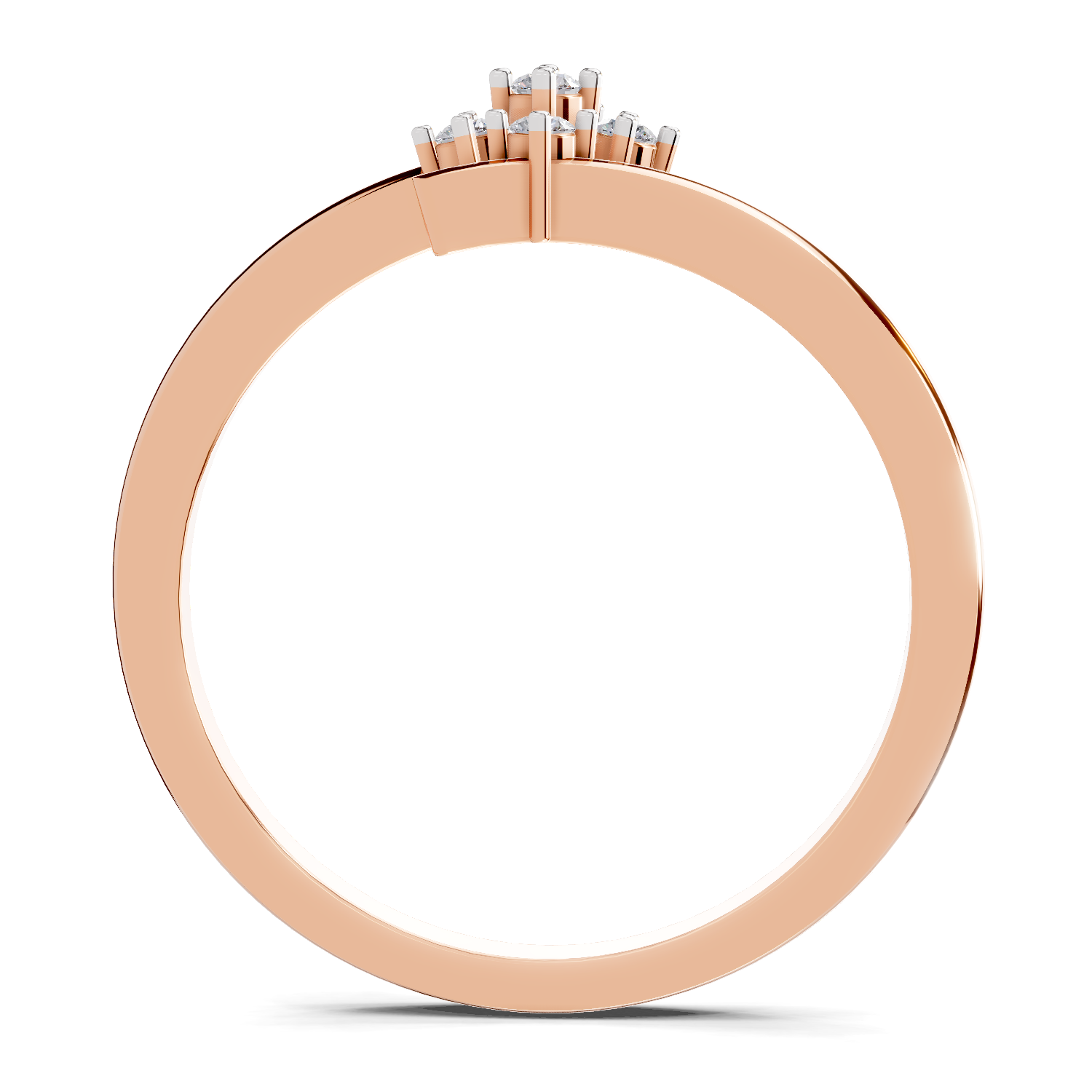 0.07 Carat Celeste Petal Promise Engagement Ring | 14K Rose Gold