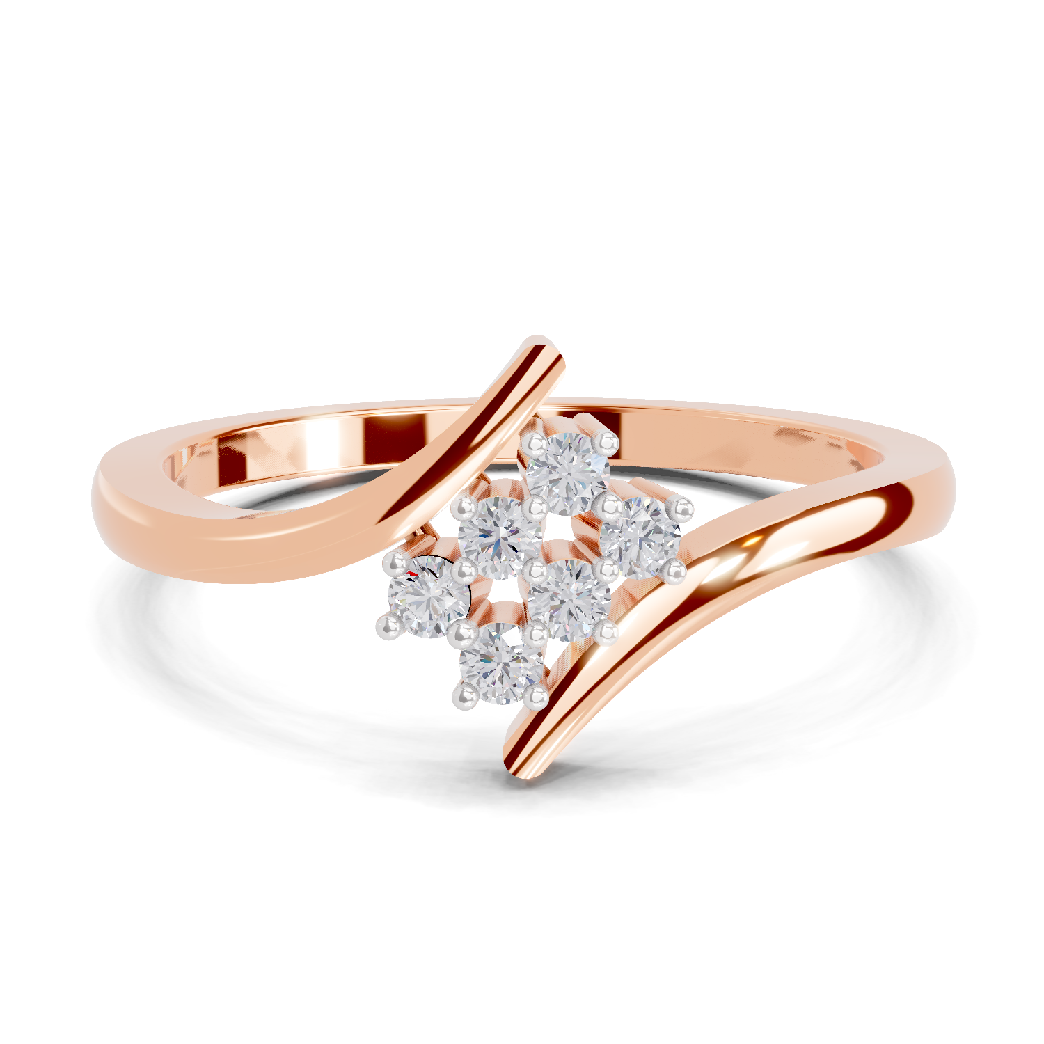 0.07 Carat Lumora Promise Engagement Ring | 14K Rose Gold