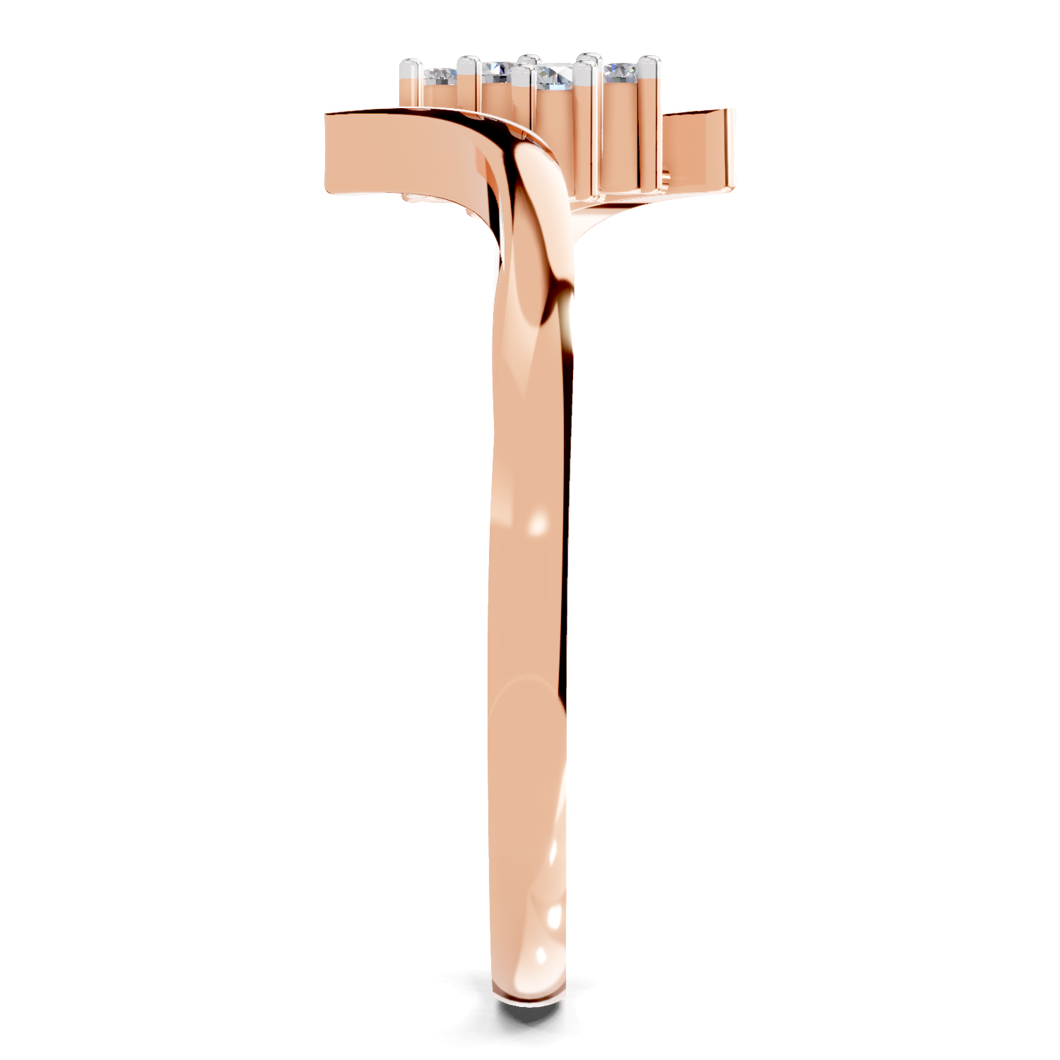 0.07 Carat Lumora Promise Engagement Ring | 14K Rose Gold