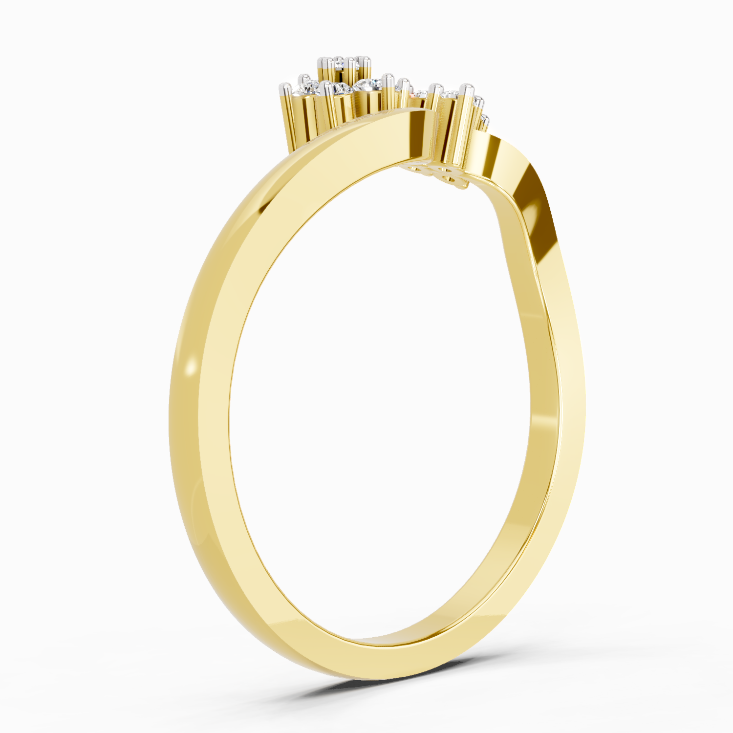 0.086 Ct Cluster | 14K Yellow Gold