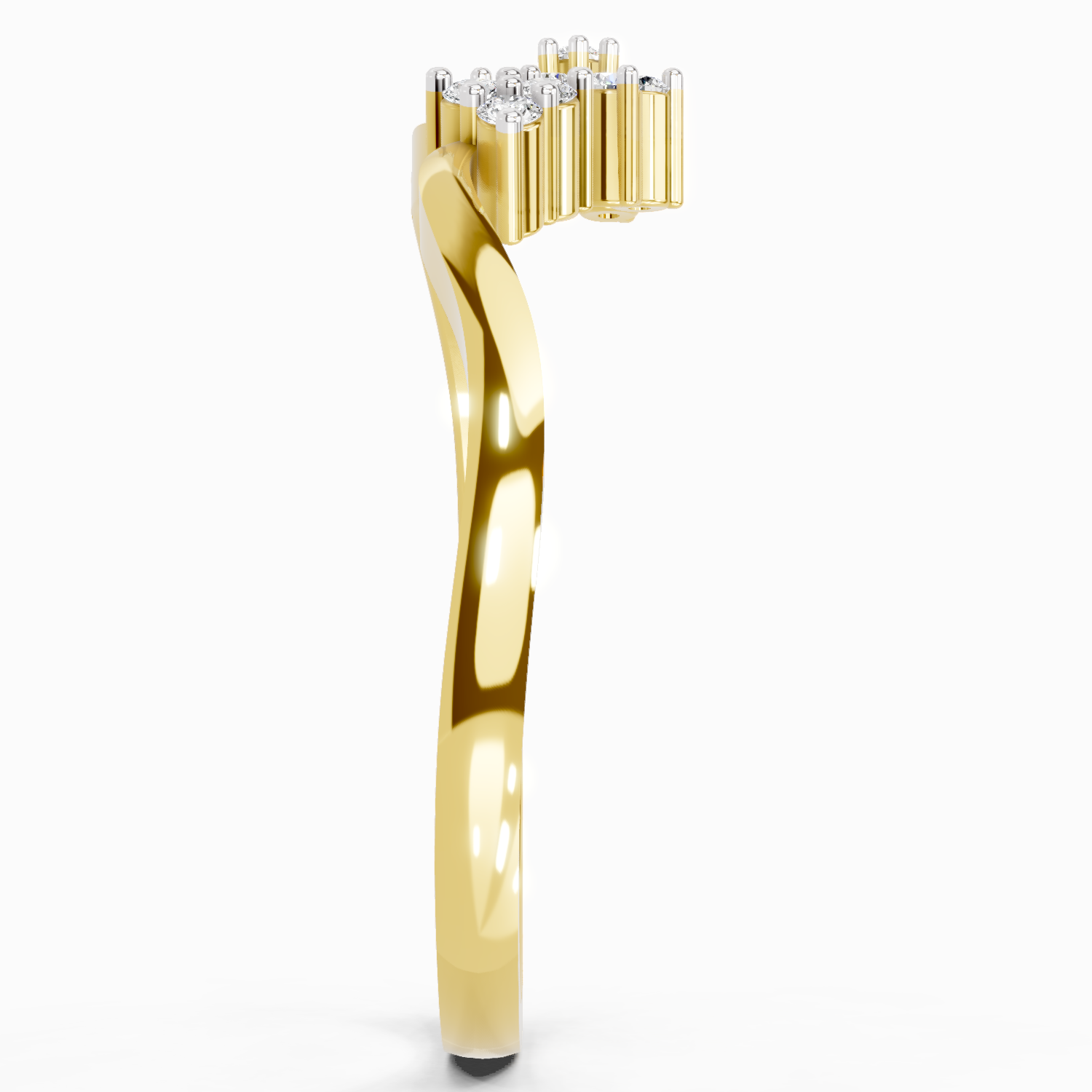 0.086 Ct Cluster | 14K Yellow Gold