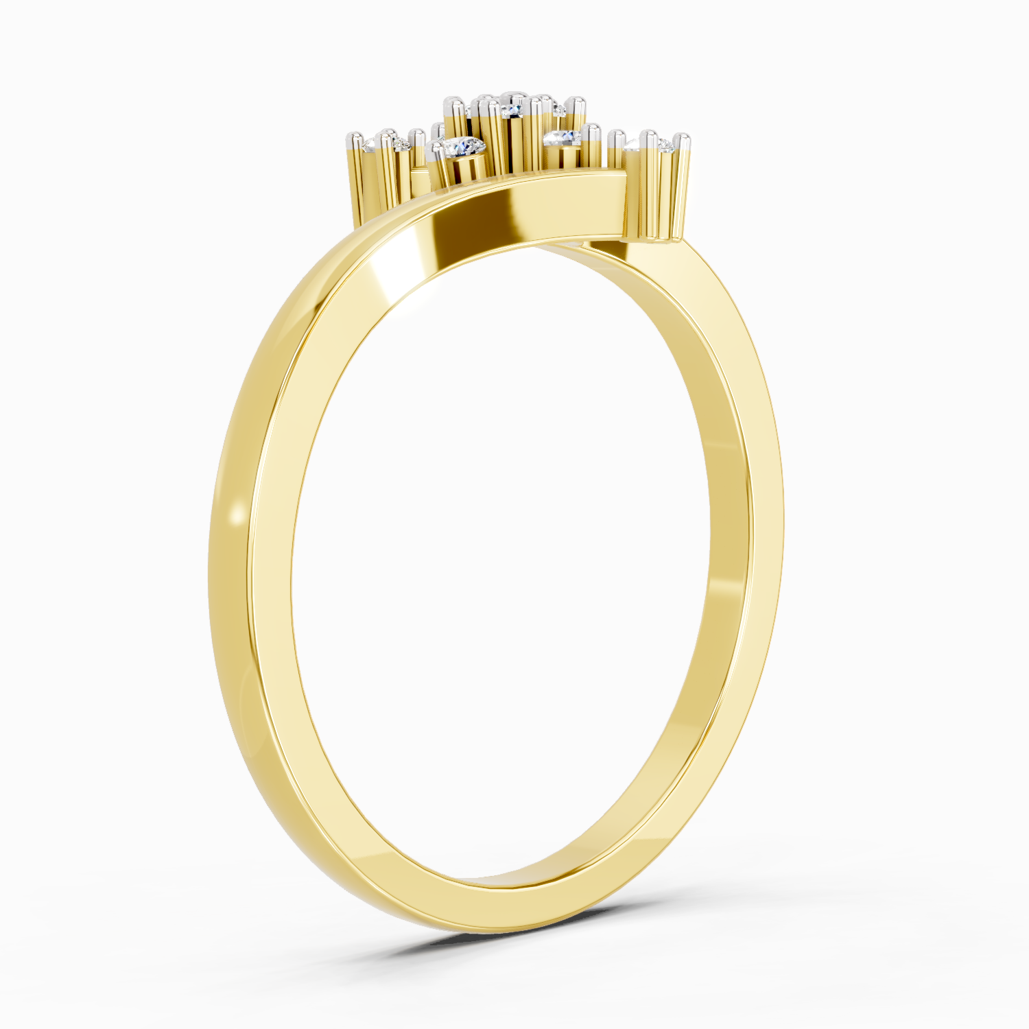 0.098 Ct Cluster | 14K Yellow Gold