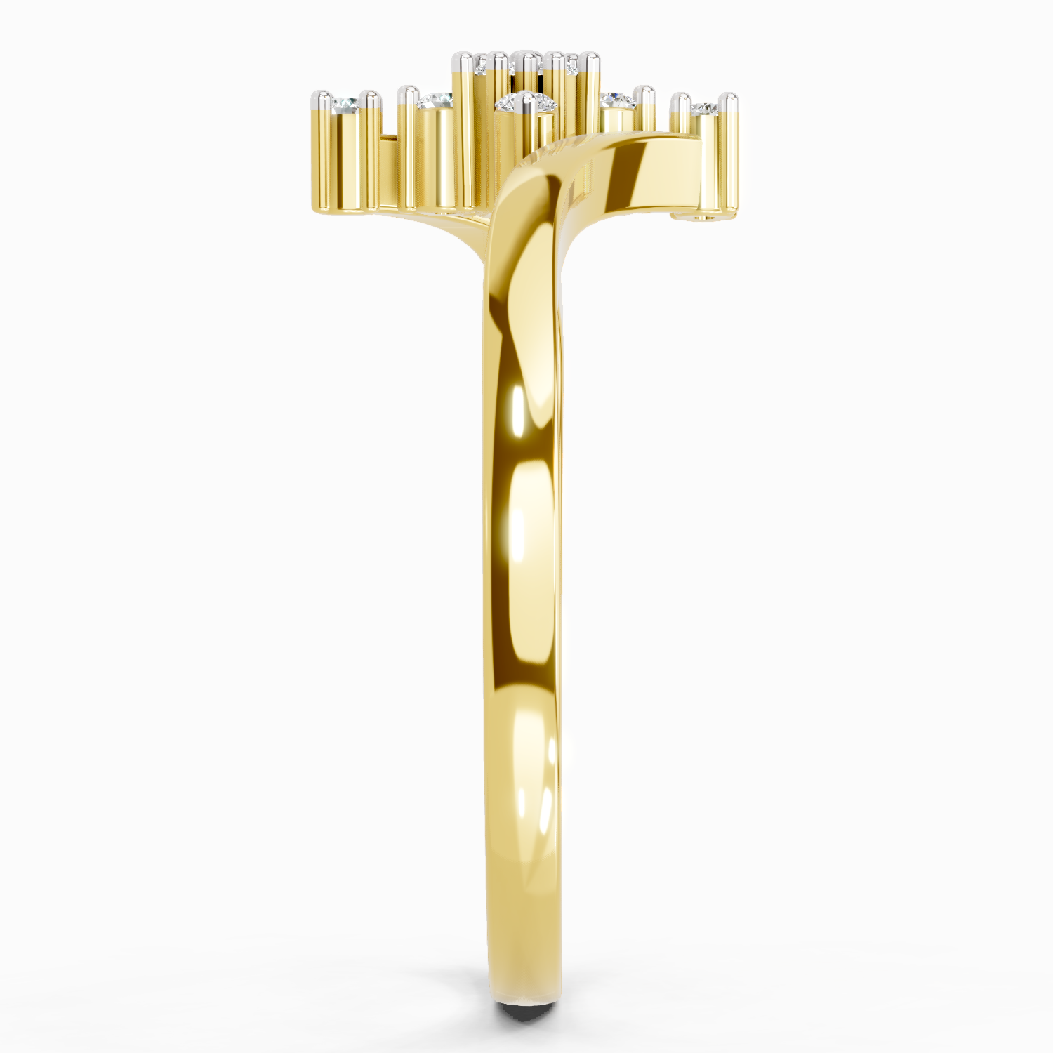 0.098 Ct Cluster | 14K Yellow Gold