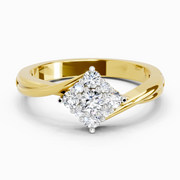 0.36 Ct Cluster | 14K Yellow Gold