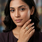 6.65 Carat Solitaire Lab Grown Diamond Ring In 14K Gold