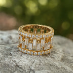 6.65 Carat Solitaire Lab Grown Diamond Ring In 14K Gold