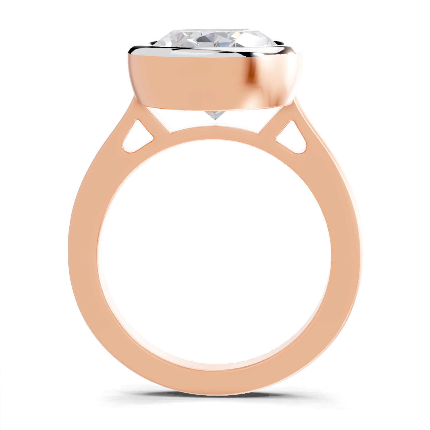 1.89 Carat Aurora Oval Promise Engagement Ring | 14K Rose Gold