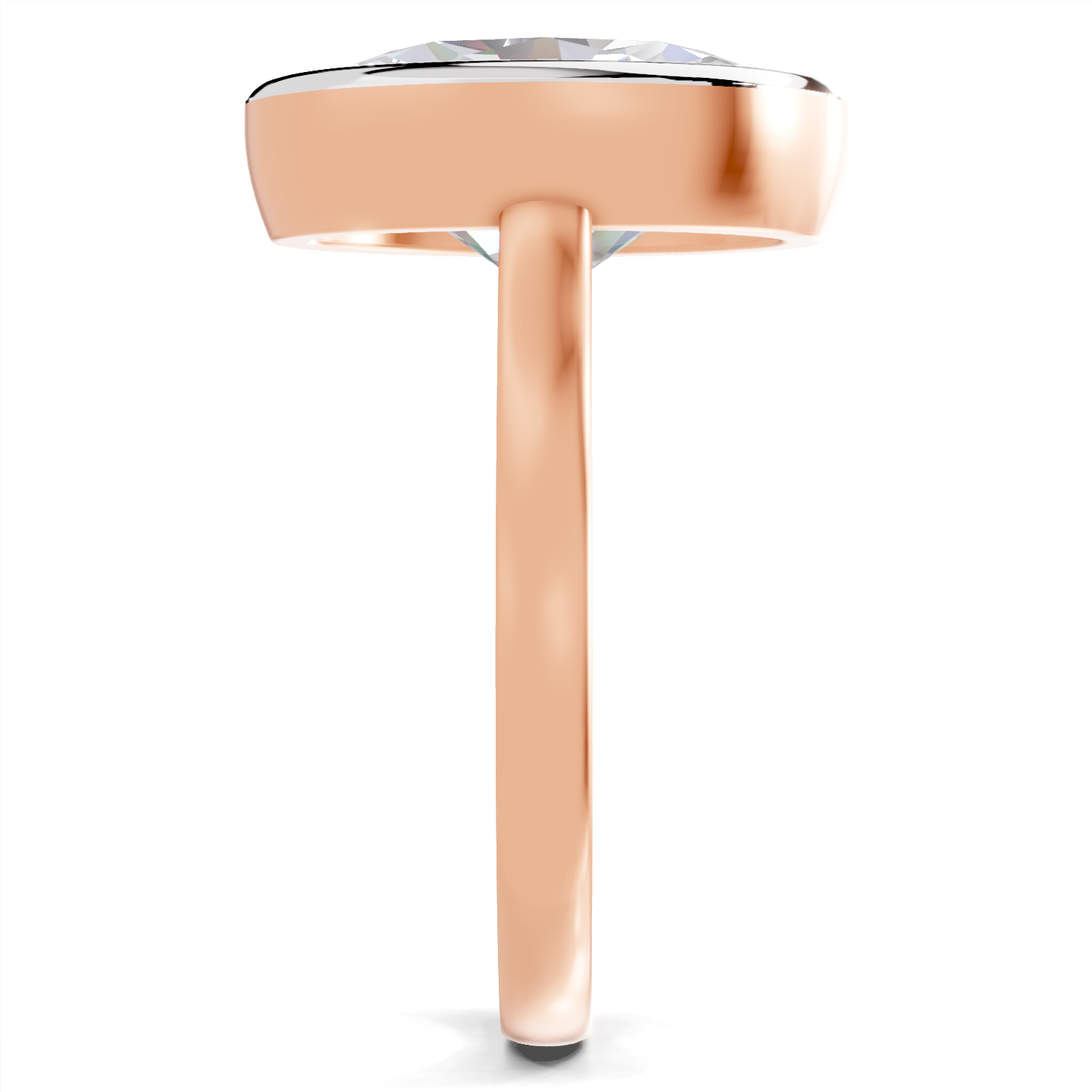 1.89 Carat Aurora Oval Promise Engagement Ring | 14K Rose Gold