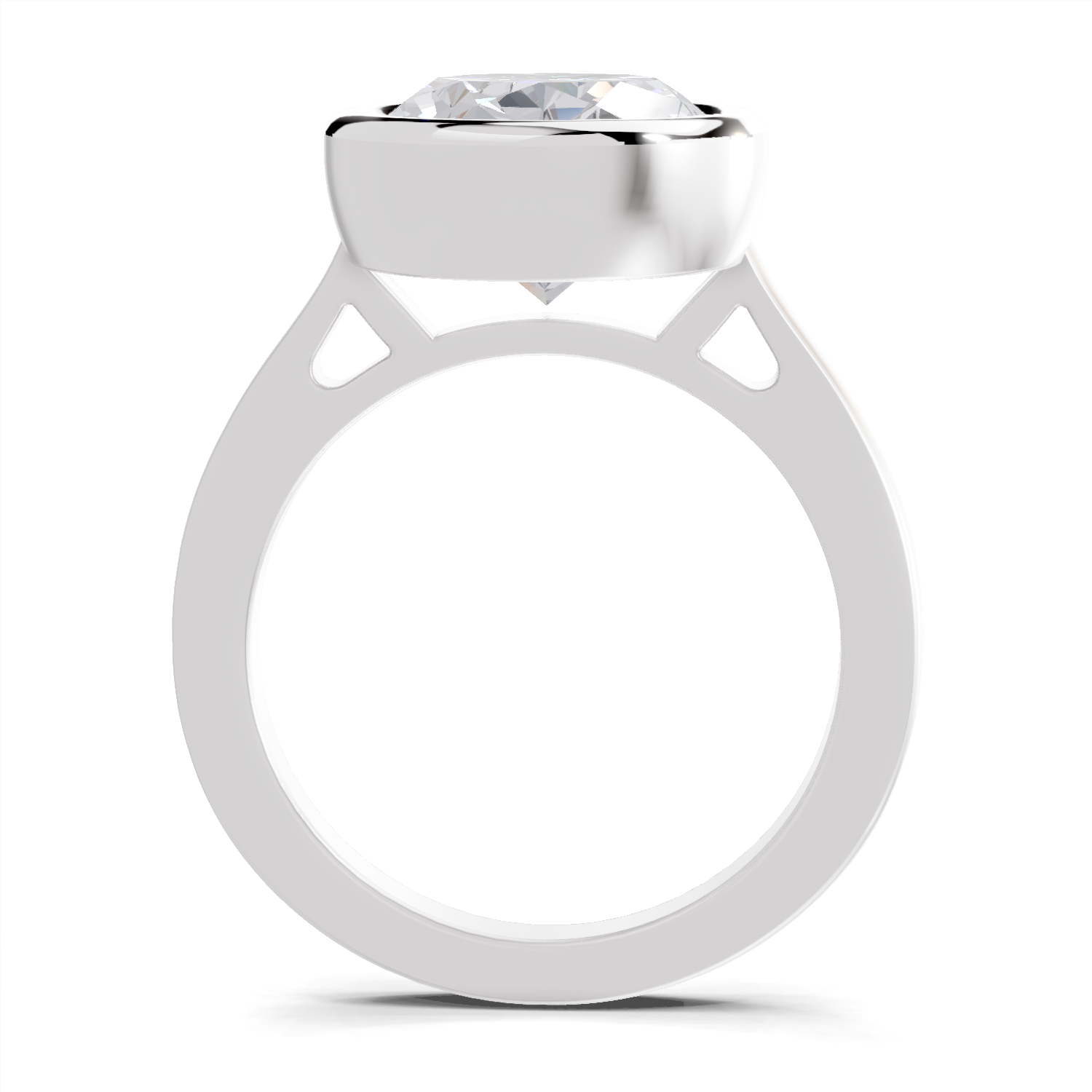 1.89 Carat Aurora Oval Promise Engagement Ring | 14K White Gold