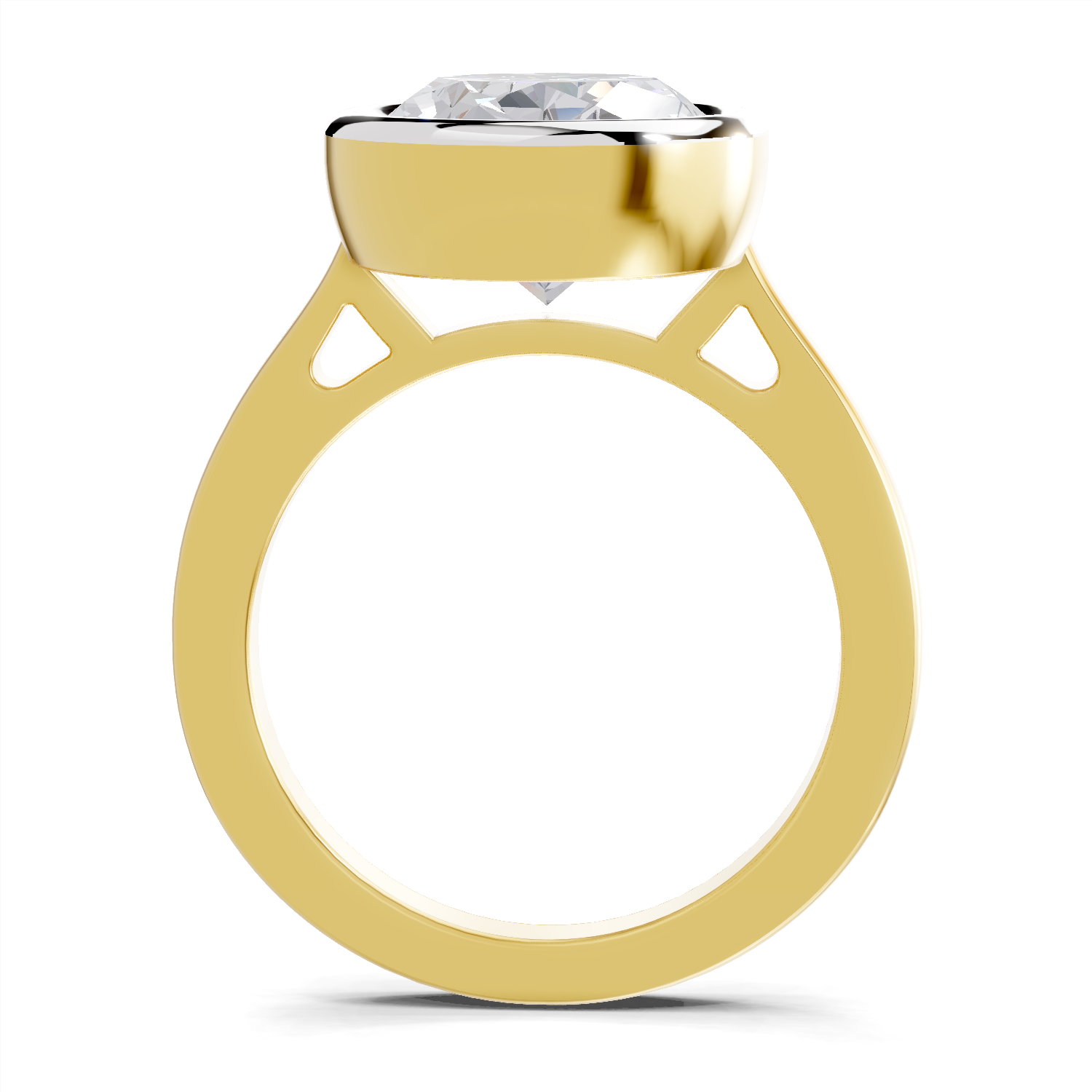 1.89 Carat Aurora Oval Promise Engagement Ring | 14K Yellow Gold