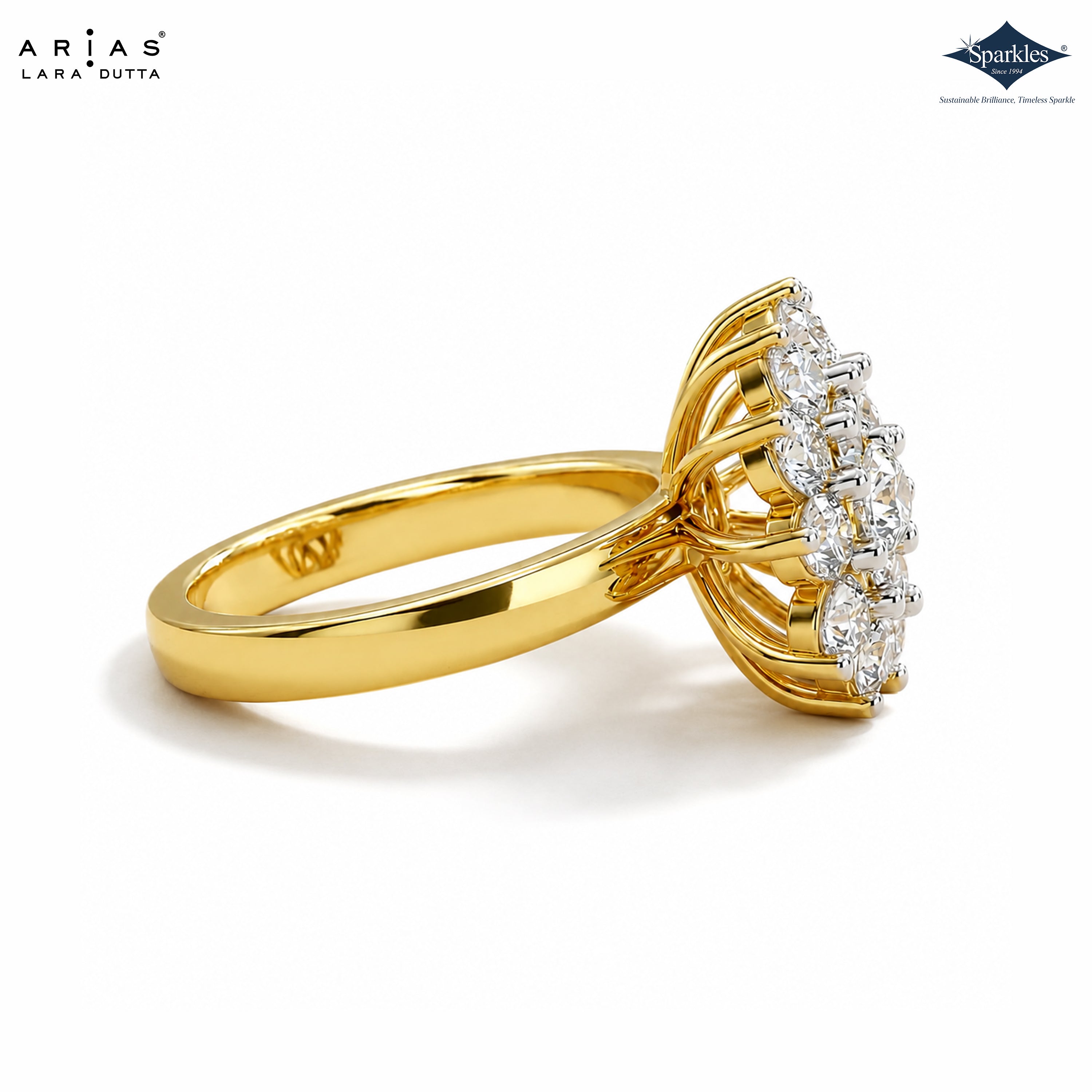 Arias by Lara Dutta Cluster Ring