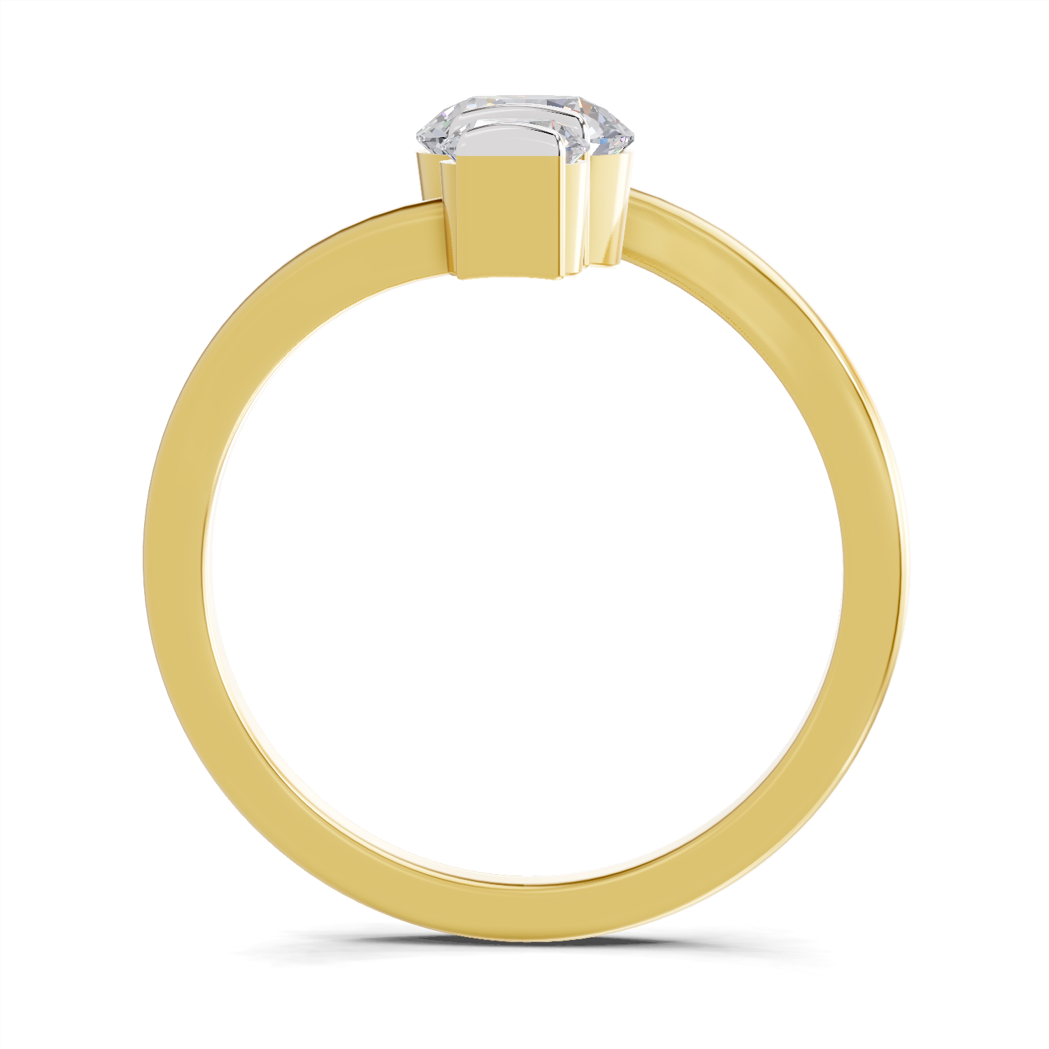 0.92 Carat Triastra Promise Engagement Ring | 14K Yellow Gold