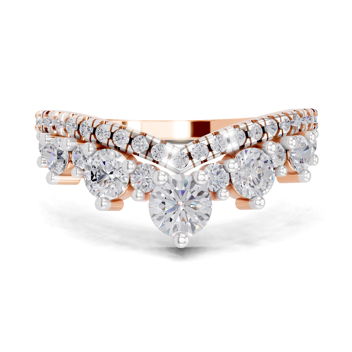 0.81 Carat Crownlight Promise Engagement Ring | 14K Rose Gold