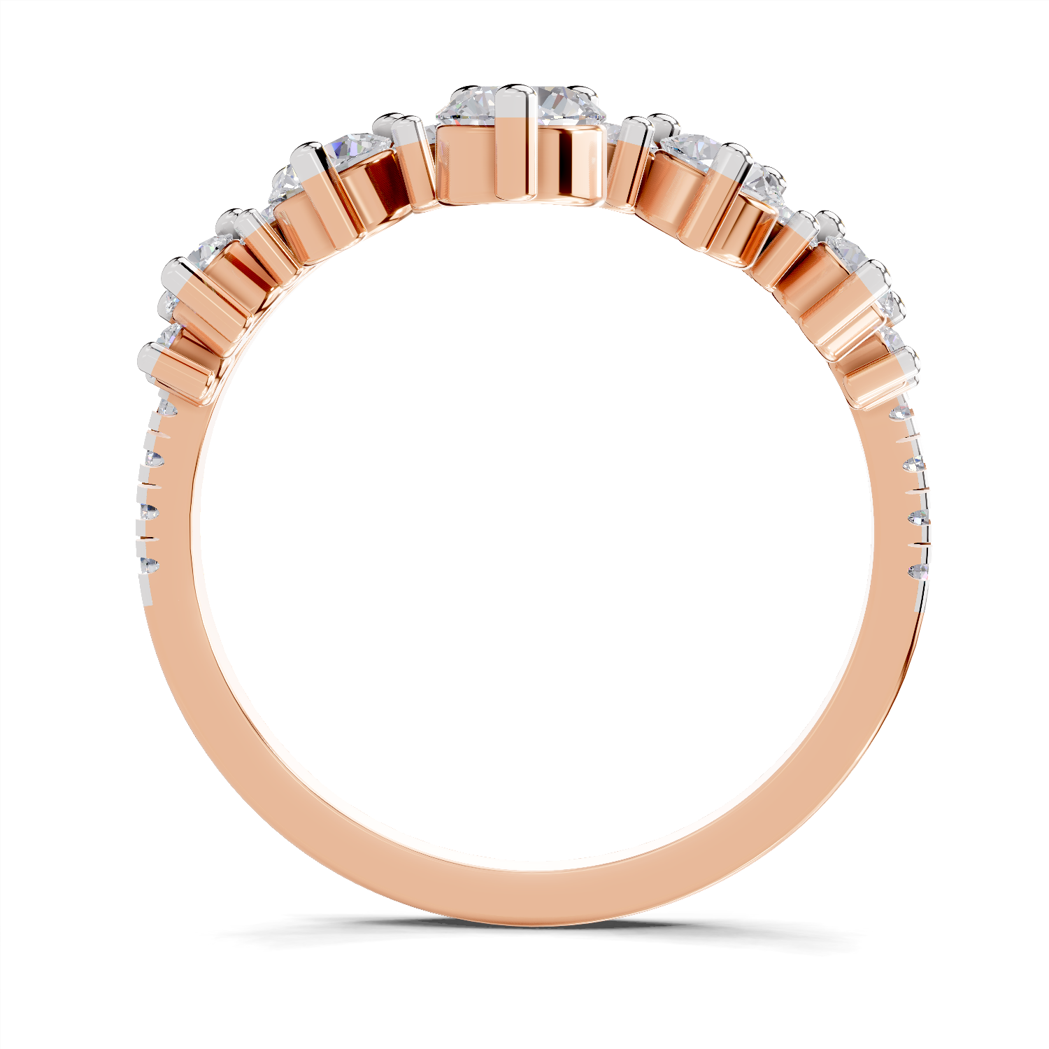 0.81 Carat Crownlight Promise Engagement Ring | 14K Rose Gold
