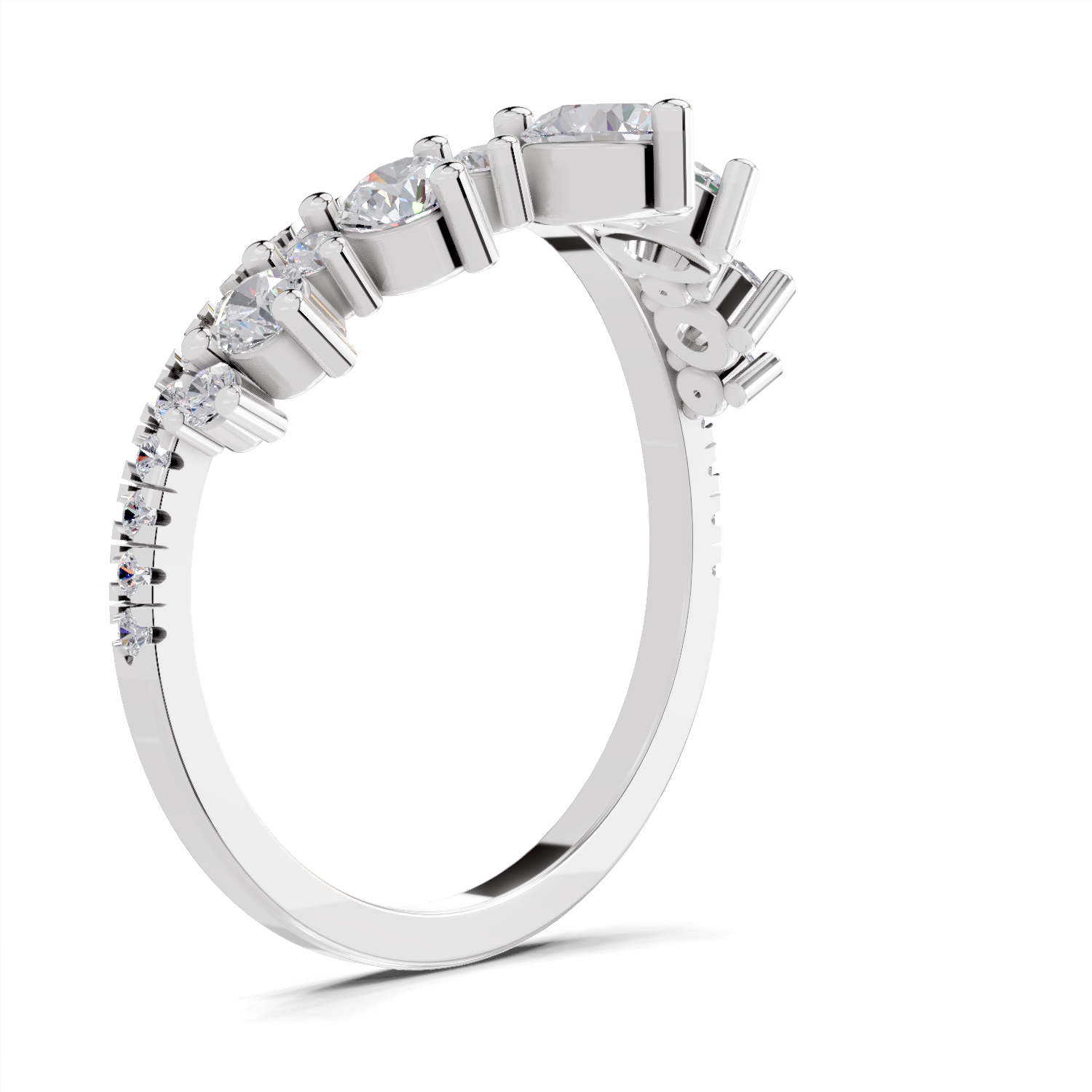 0.81 Carat Crownlight Promise Engagement Ring | 14K White Gold