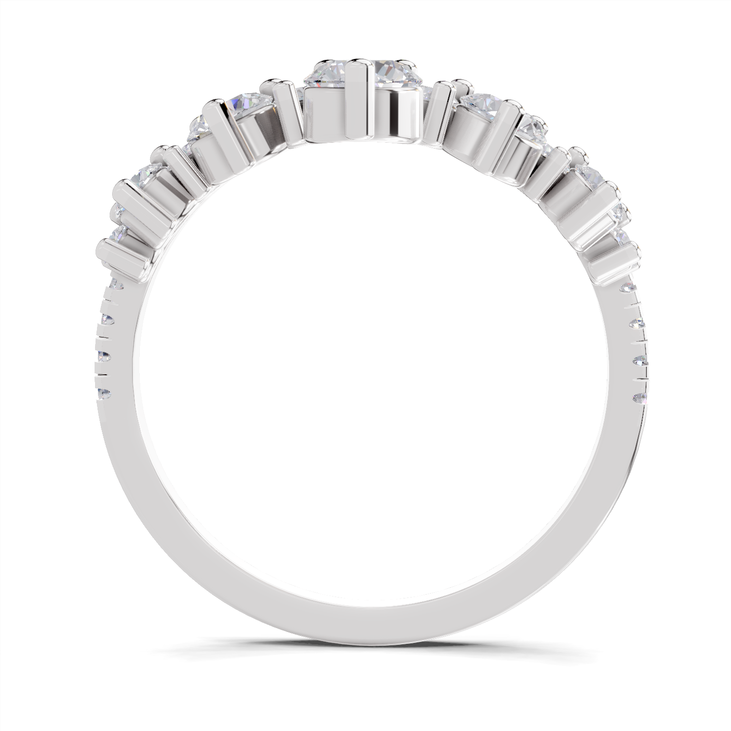 0.81 Carat Crownlight Promise Engagement Ring | 14K White Gold