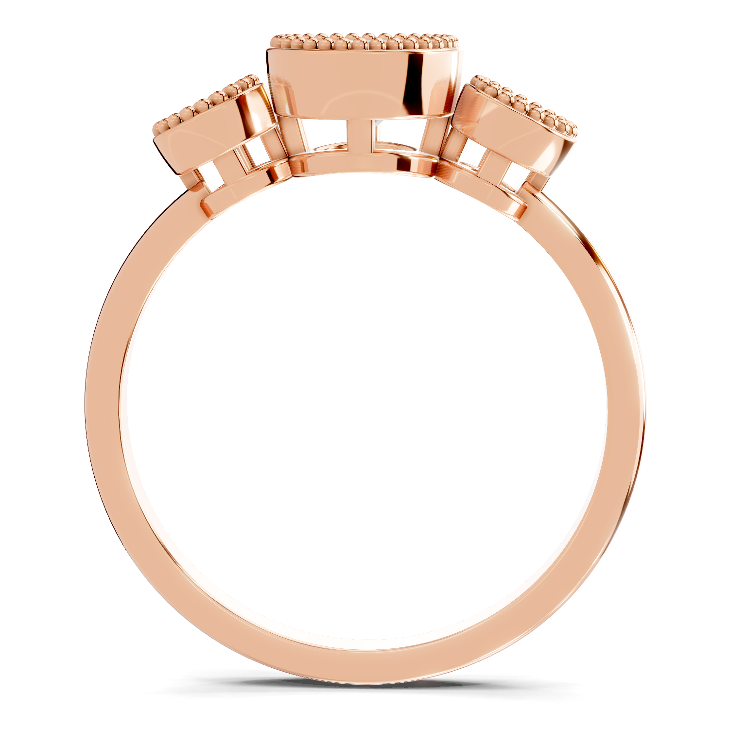 0.71 Carat Sovereign Petal Promise Engagement Ring | 14K Rose Gold
