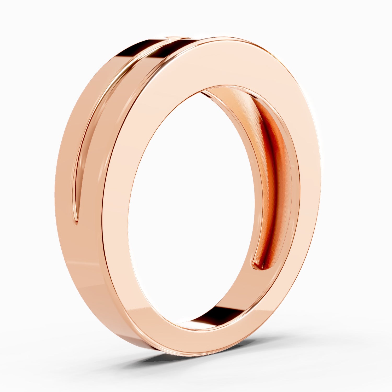 0.3 Carat Knife Edge Engagement Ring | 14K Rose Gold
