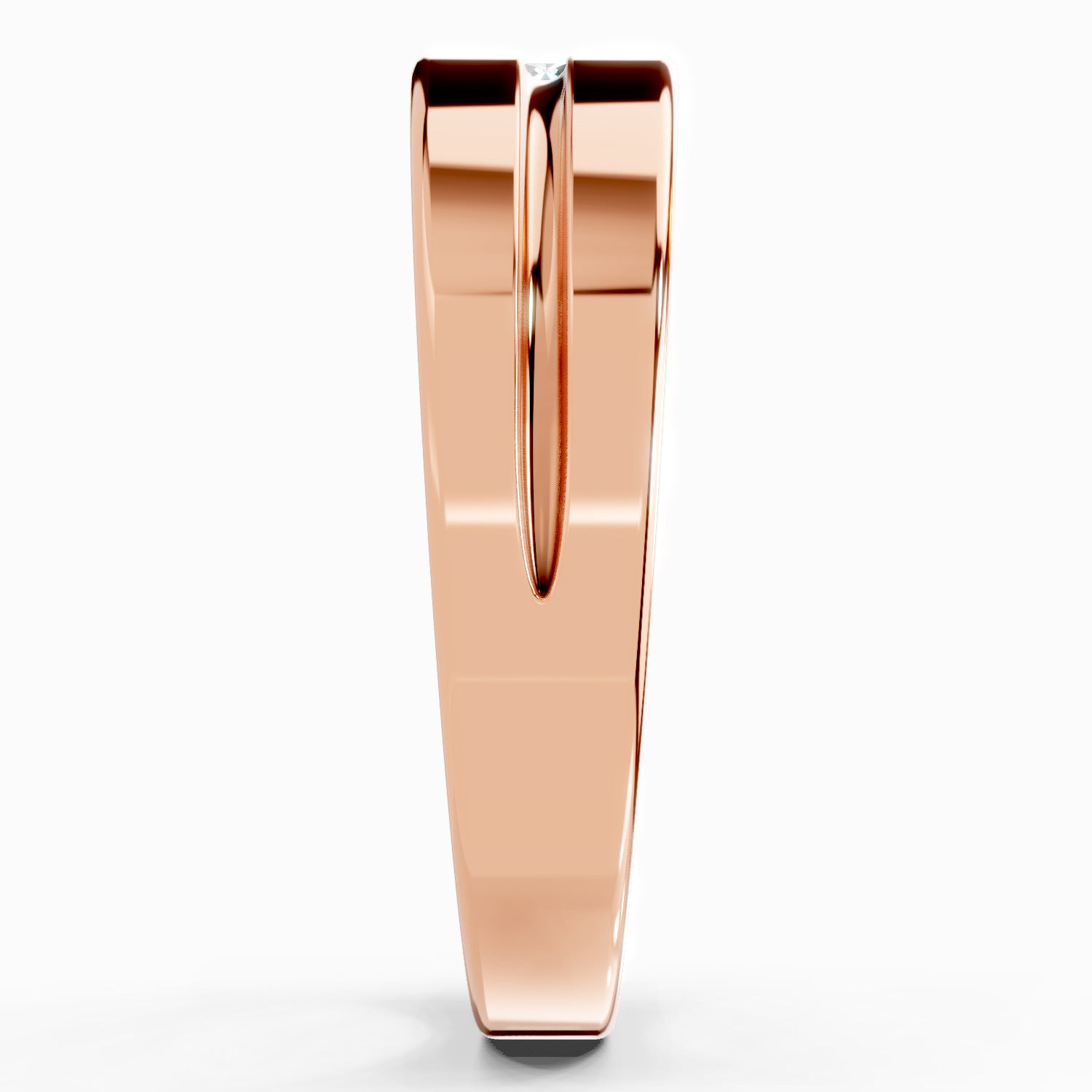 0.3 Carat Knife Edge Engagement Ring | 14K Rose Gold