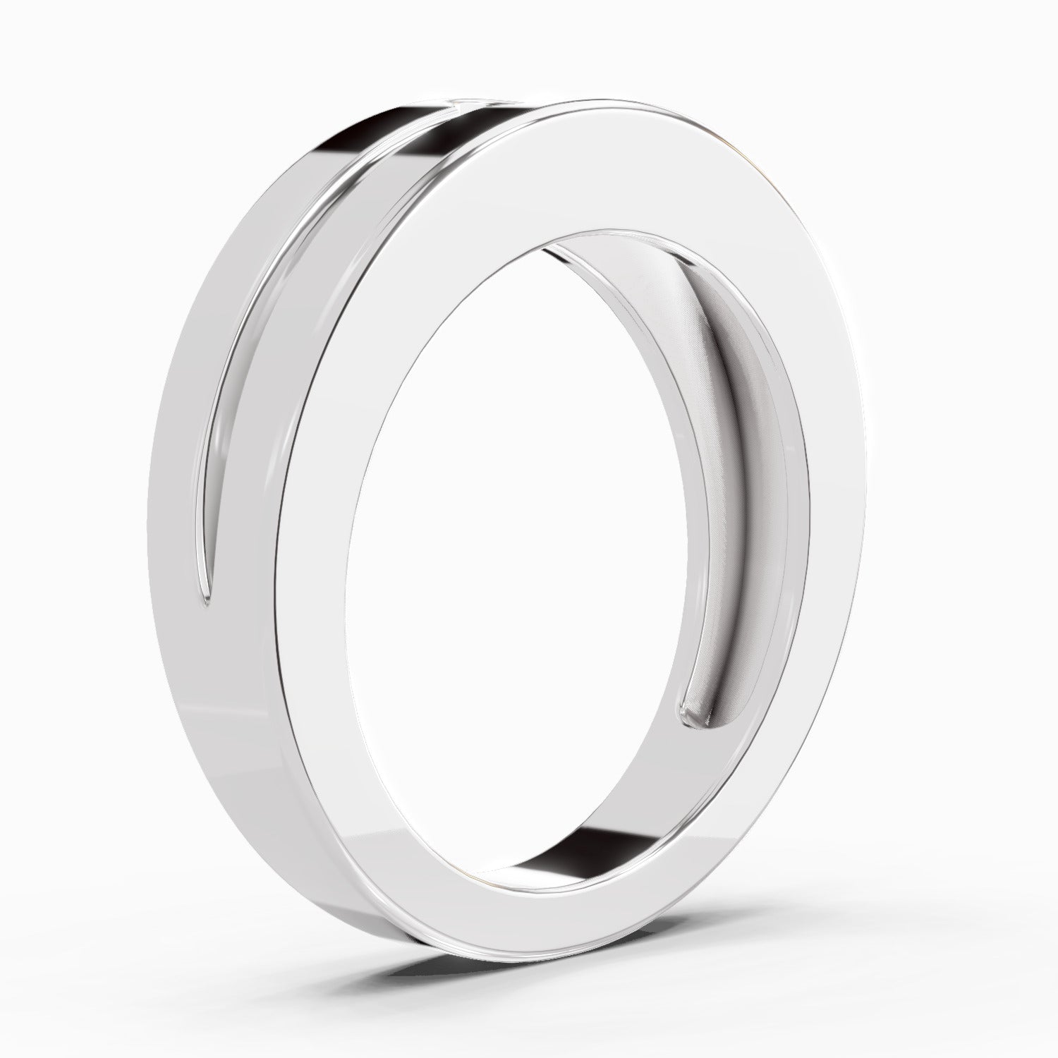 0.3 Carat Knife Edge Engagement Ring | 14K White Gold