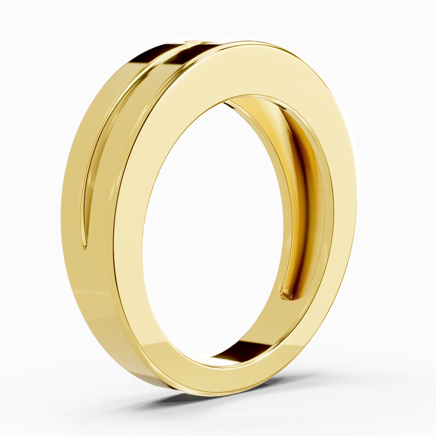 0.3 Carat Knife Edge Engagement Ring | 14K Yellow Gold